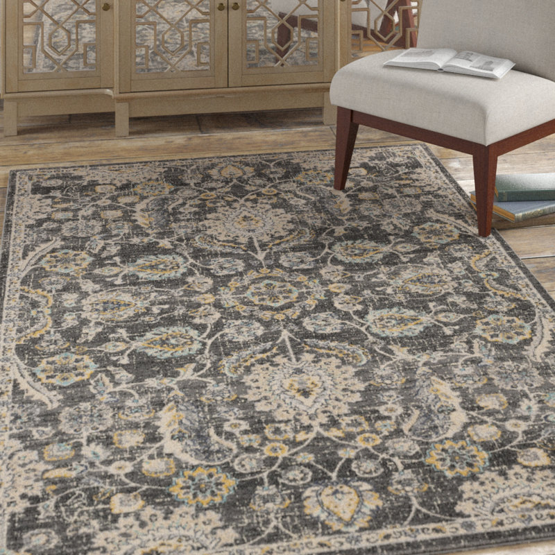 Bungalow Rose Wulff Geometric Beige/Mustard Area Rug Wayfair